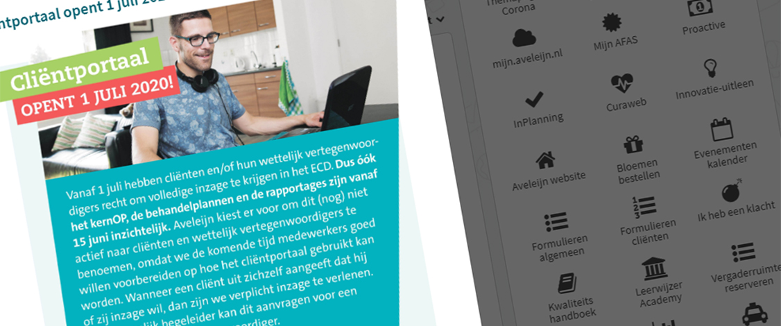 Aveleijn - Popup Intranet